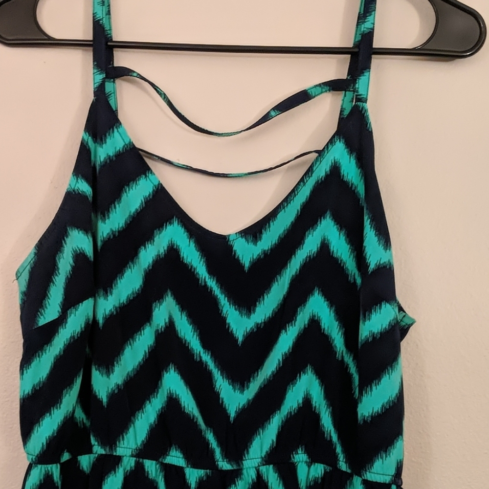 Chevron maxi dress